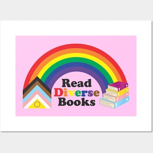 Inclusive Rainbow Read Diverse Books Posters and Art